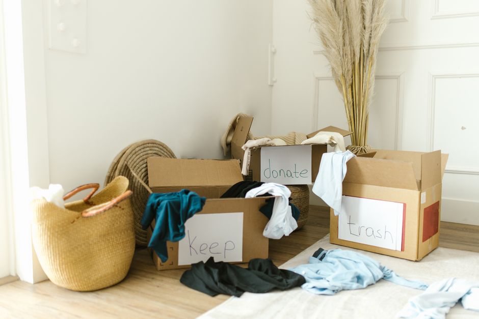 Entryway Baskets That Stop Coat and Bag Piles